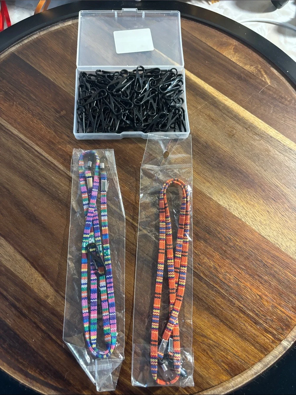 Set of 2 eyeglass straps in beautiful multi colored